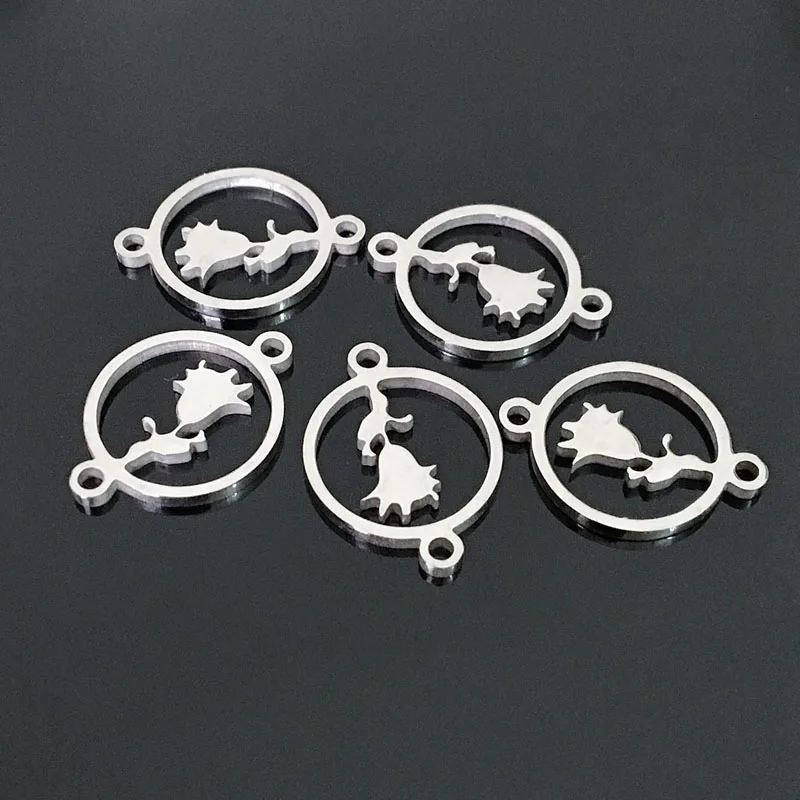 5 шт Семья нержавеющей стали Шарм кулон для DIY браслет ожерелье ювелирных изделий