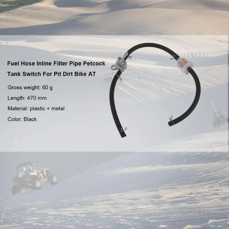 

1Pcs Motorcycle Universal Inline Fuel Tank Tap Switch Petcock+ Filter+ Hose Kit For Pit Dirt Bike ATV Motorcycle SUV Fuel Supply