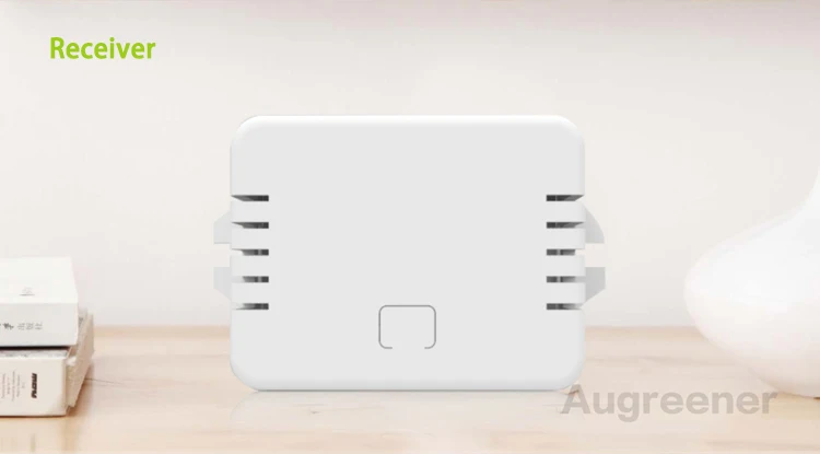 

Augreener remote control wireless switch single receiver paired with wireless switch button