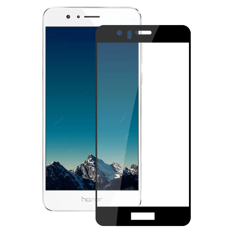 Жесткая Защитная стеклянная пленка для Huawei Honor 8 полное покрытие тонкий экран