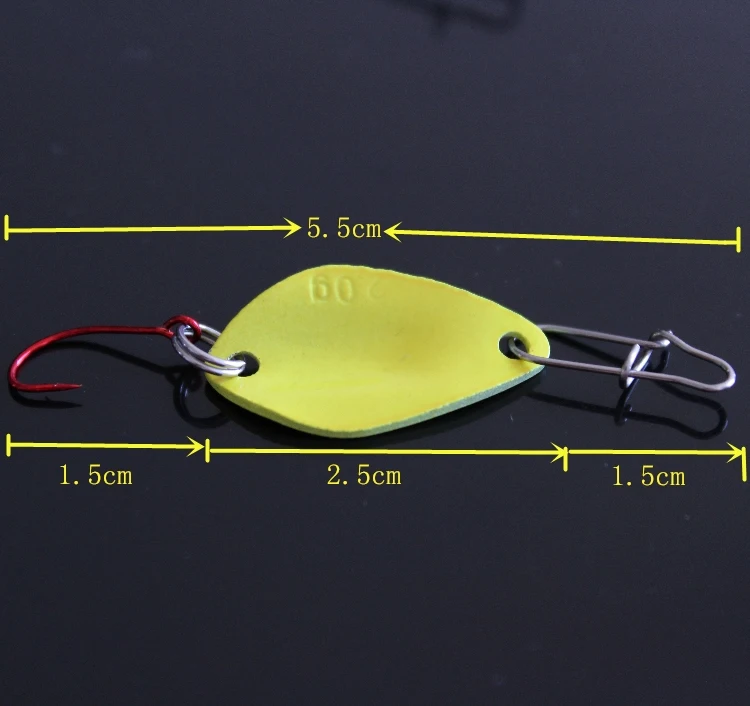 4 шт./лот четыре цвета небольшой металлический поток Блесен трудно поддельные приманки набор Рыбалка ложка блестка Baitcasting один крючок 2 г