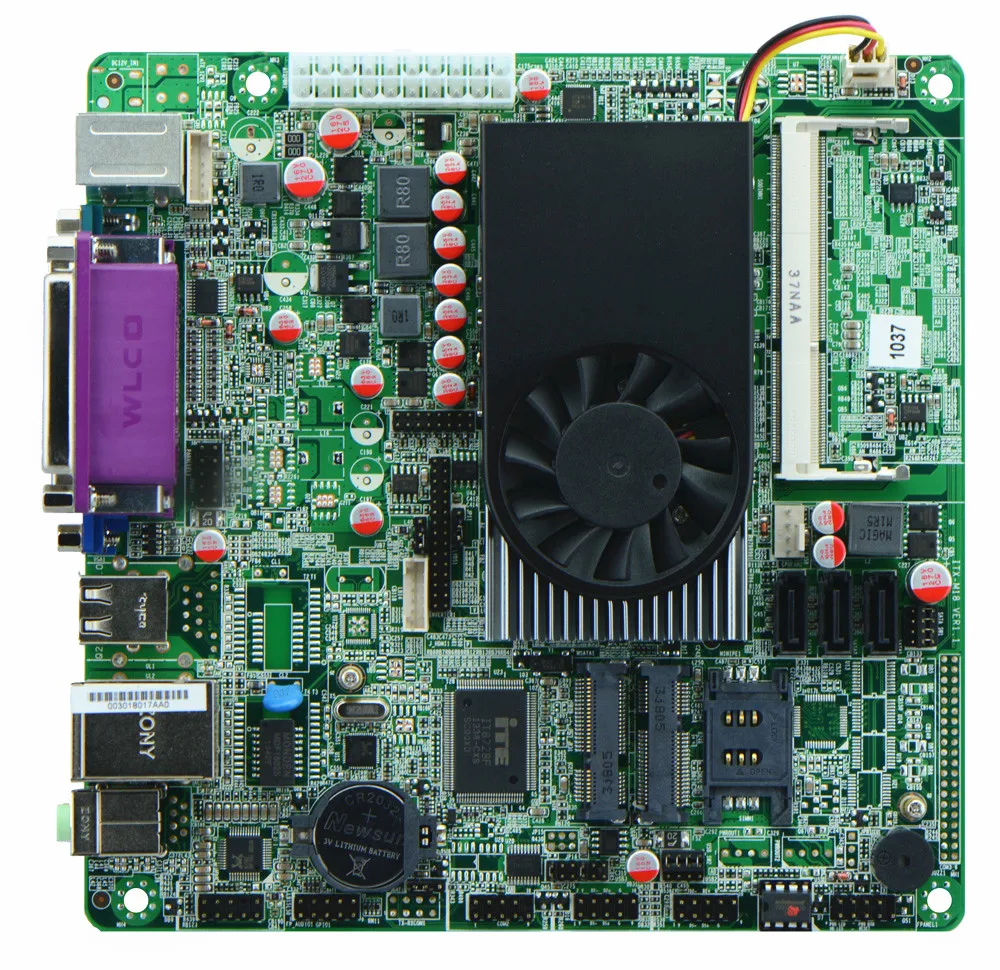 1037U /2*COM/ POS Industrial Motherboards/ ATM Motherboards/ Mini ITX Industrial Motherboards ITX-M18_A2