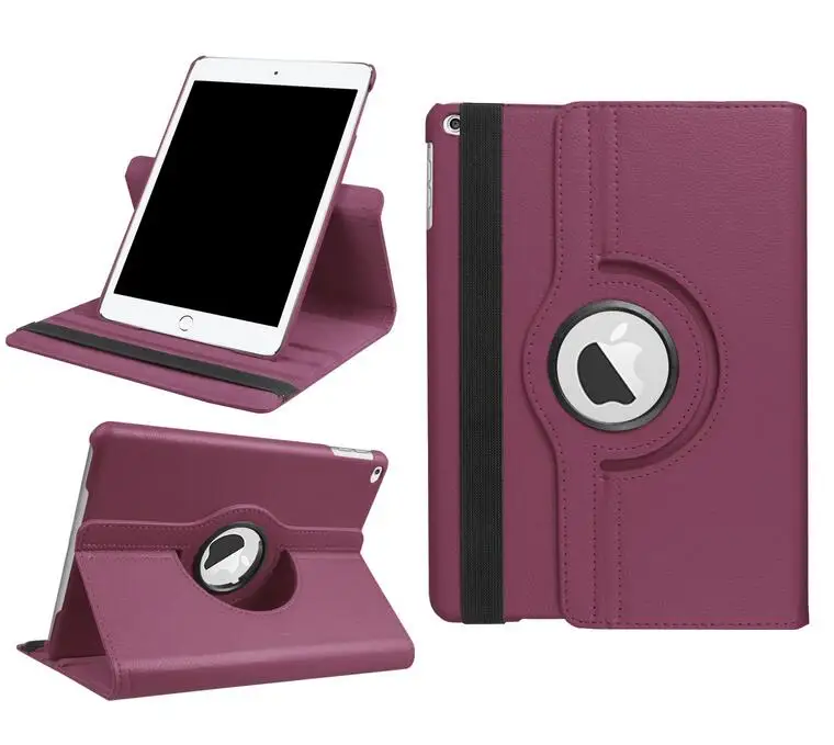 

360 Degree Rotating Leather Cover For Apple New iPad 9.7 2017 Case with Stand and Sleep Smart Cover For New iPad 9.7 2017 Case