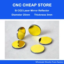 3 шт./лот высокое качество Si зеркало Диаметр с фокусным расстоянием 25 мм Co2 лазерное зеркало для машина для лазерной гравировки