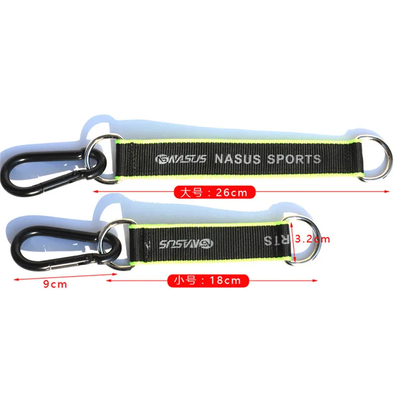 18/26cm Multifunction Ring Fitness Lanyard Hook Hanging Belt Sandbag Pullup Rope Fitness Strength Training Equipment Accessories