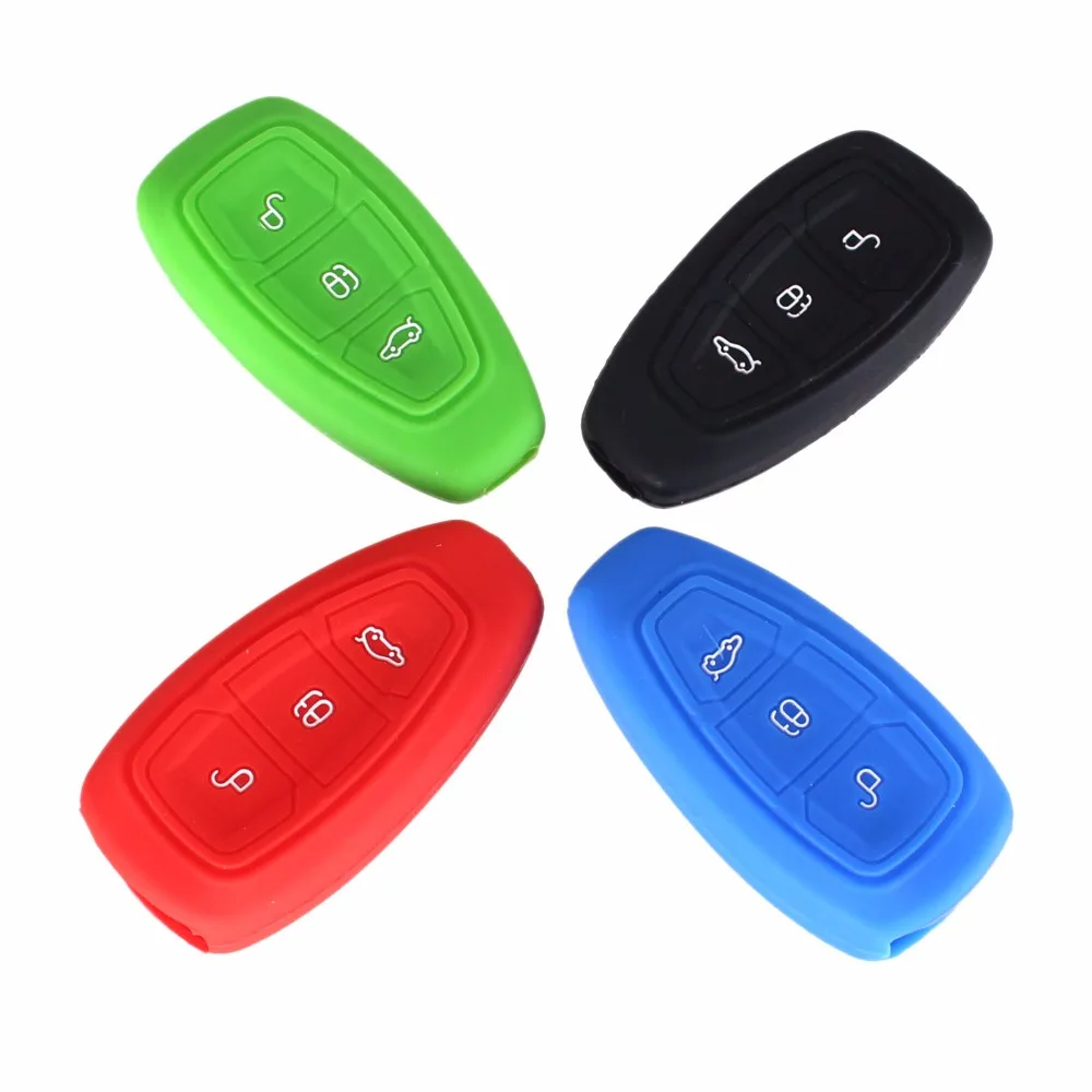 Силиконовый чехол для ключей KEYYOU 3 кнопки Ford Focus Mondeo Fiesta Escape Ecosport|case for|case casecase for car