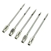 5 pièces/sac en acier inoxydable Marinade injecteur aiguille pour Barbecue gril saveur dinde BBQ