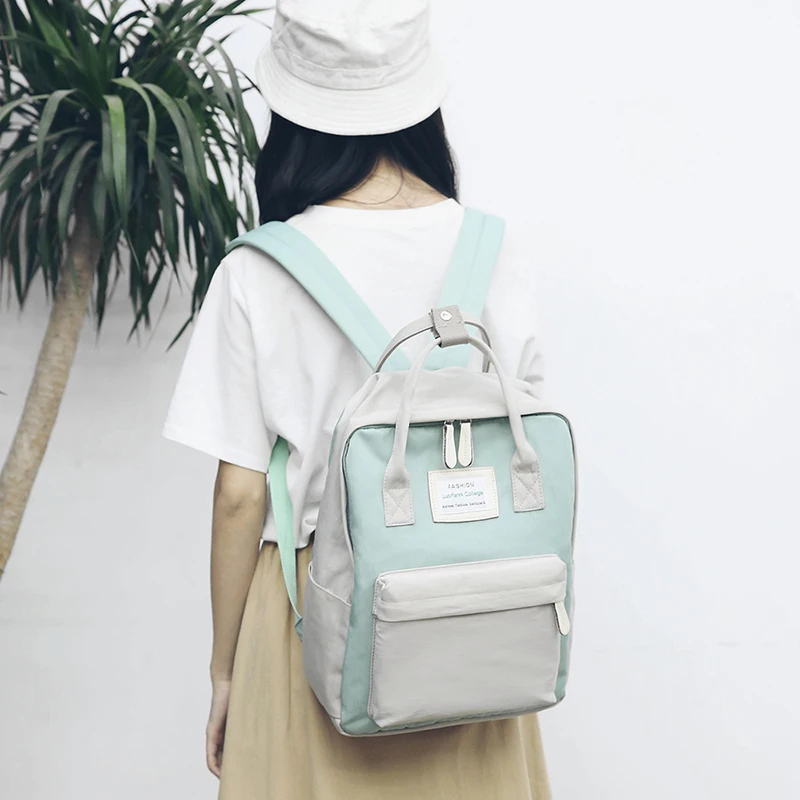 2019 Japón moda mujeres Mochila impermeable de lona Mochila de viaje de mujer chicas adolescentes hombro bolsa Mochila mujeres Mochila 2019 Japón moda mujeres Mochila impermeable de lona Mochila de viaje de mujer chicas adolescentes hombro bolsa Mochila mujeres Mochila