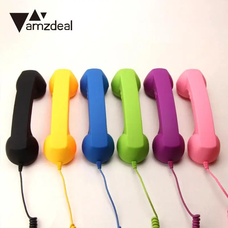Amzdeal анти излучения проводных наушников наушники Портативный Mic сотового