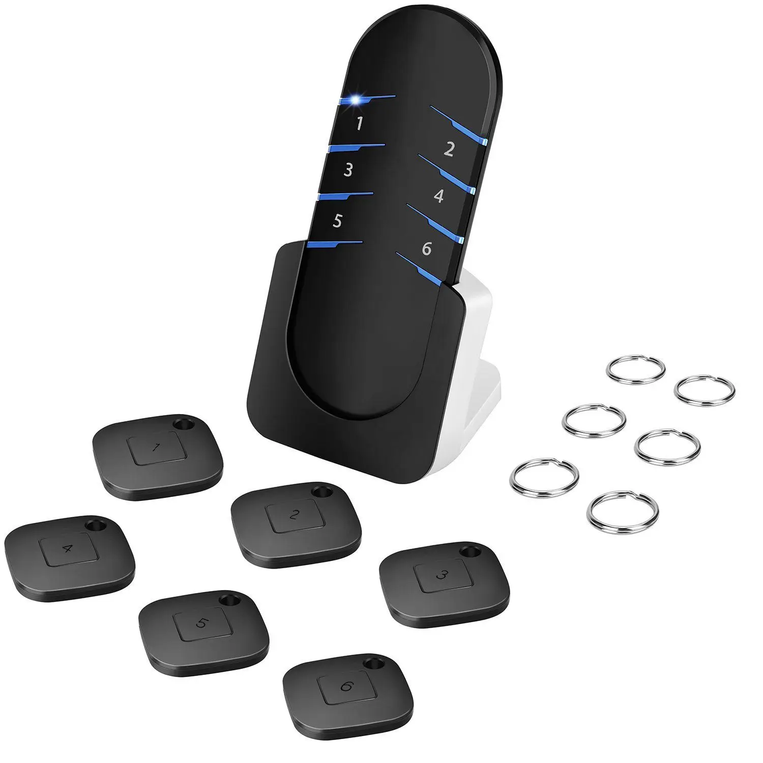 

Top Deals Key Finder,Wireless RF Item Locator Tracker,Mini Item Tracker Cell Phone Luggage Bags Purse Pet Children