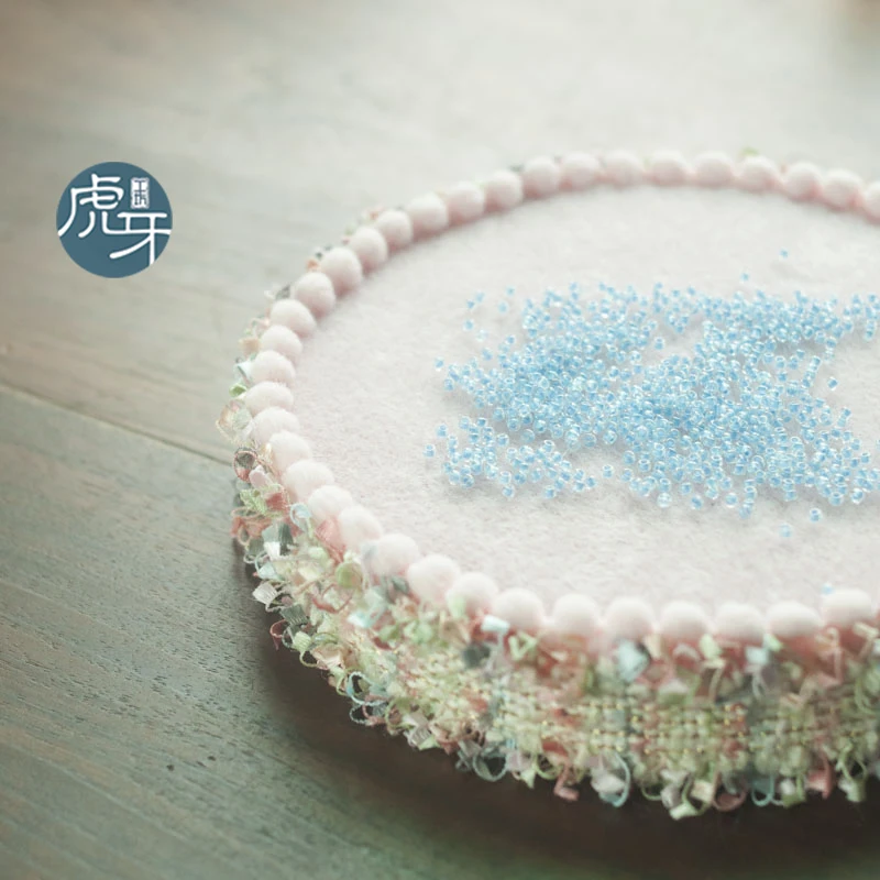 

2019 Time-limited New Europe Cartoon Gauze French Dish Handmade Beaded Disk Sequins Embroidery Beading Bead Receive