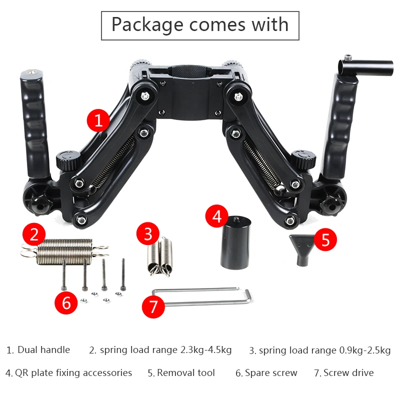 Карданный стабилизатор двойной ручной расширенной ручкой для Zhiyun Crane 3 Weebill lab DJI RONIN S AK4000 AK2000 MOZA AIR 2 AIRCROSS