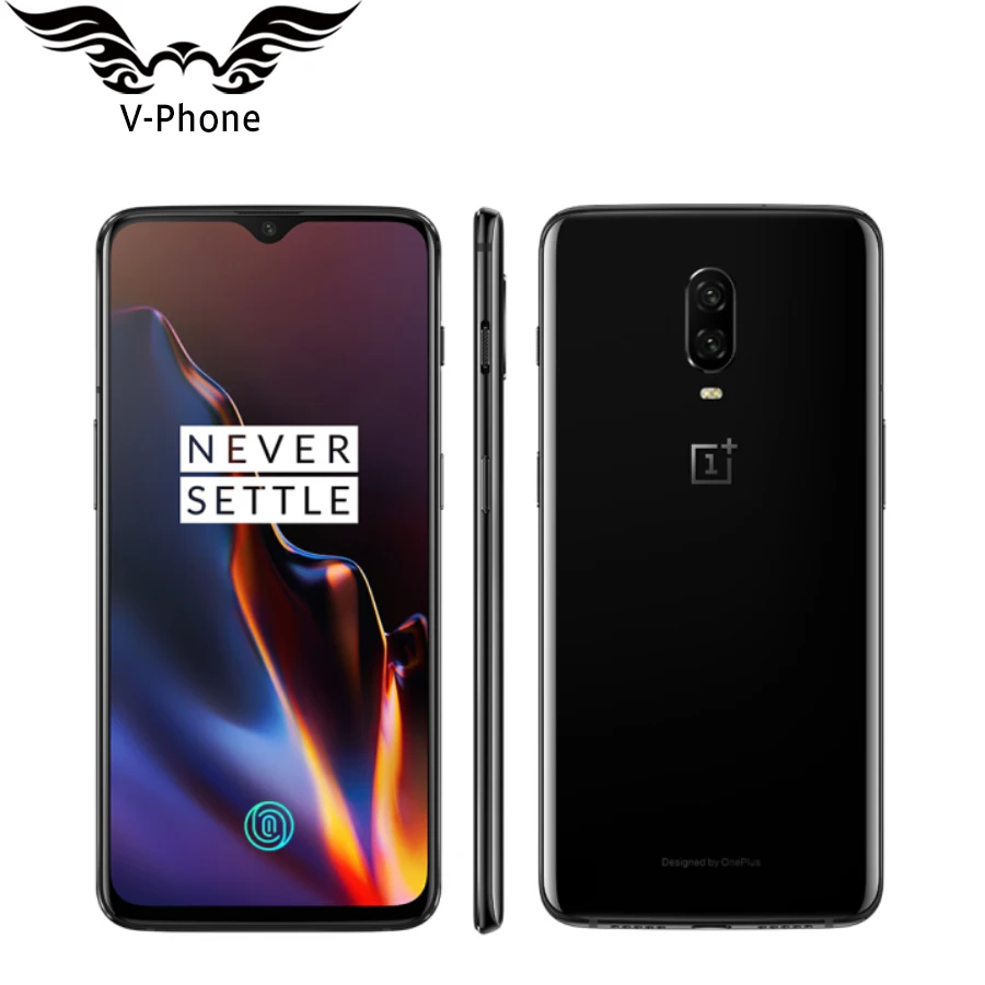 Фирменная новинка Oneplus 6T 128 Гб мобильный телефон Snapdragon 845 Octa Core 6,4" двойной Камера Экран разблокировать NFC Android-смартфон