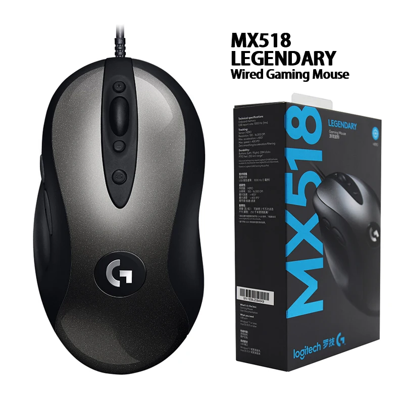 Beste Logitech 100% originele Muis G403 G502 MX518 G402 G302 G102 G300s bedrade Gaming Muis ondersteuning Desktop Laptop Windows 10 8 7