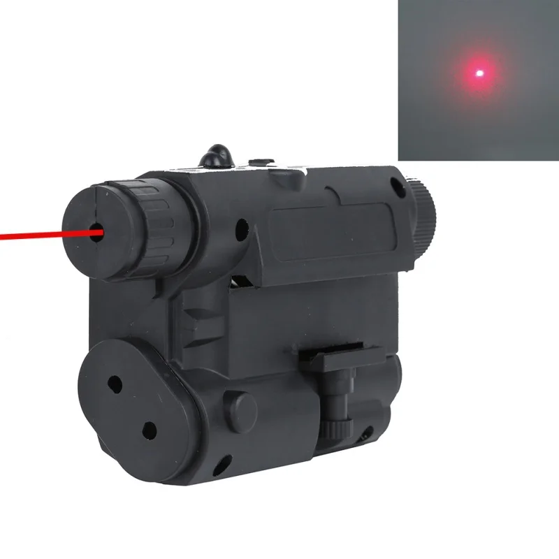 

Red Dot Laser White LED Flashlight 270 Lumens for Standard 20mm Rail Night Vision Hunting Rifle Battery Case 2019