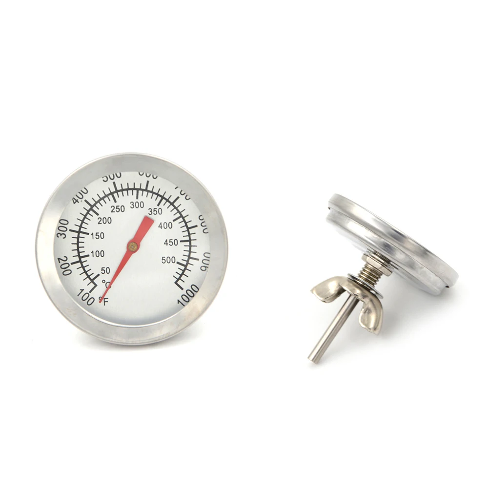

New Stainless Steel BBQ BarbecueThermometer Temperature Gauge 50-500 centigrade