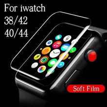 Защитная пленка для i Watch 1 2 3 4 38 мм 42 мм 40 мм 44 мм 38 40 42 44 защита экрана на оригинальном мягком полном покрытии(не стекло