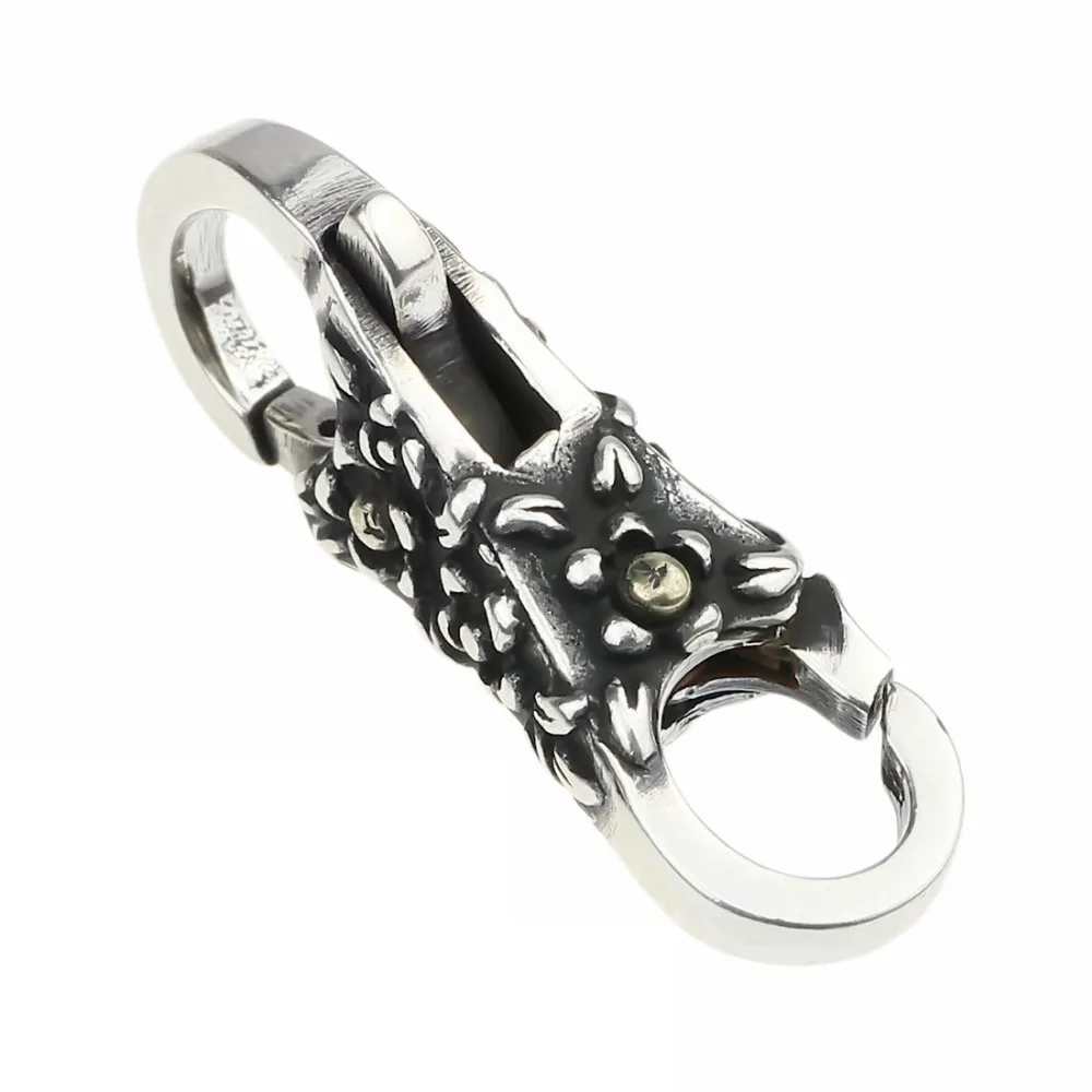 Подлинные браслеты из серебра 925 пробы подвески серебряный замок в форме цветка бусины привлекательный, подходит, европейский браслет троллей ювелирные изделия