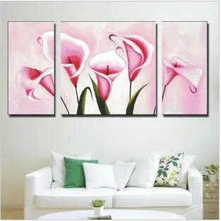 

Embroidery Package Free Shipping High Quality Cross Stitch Kits Triple Red Common Callalily Flower 00105