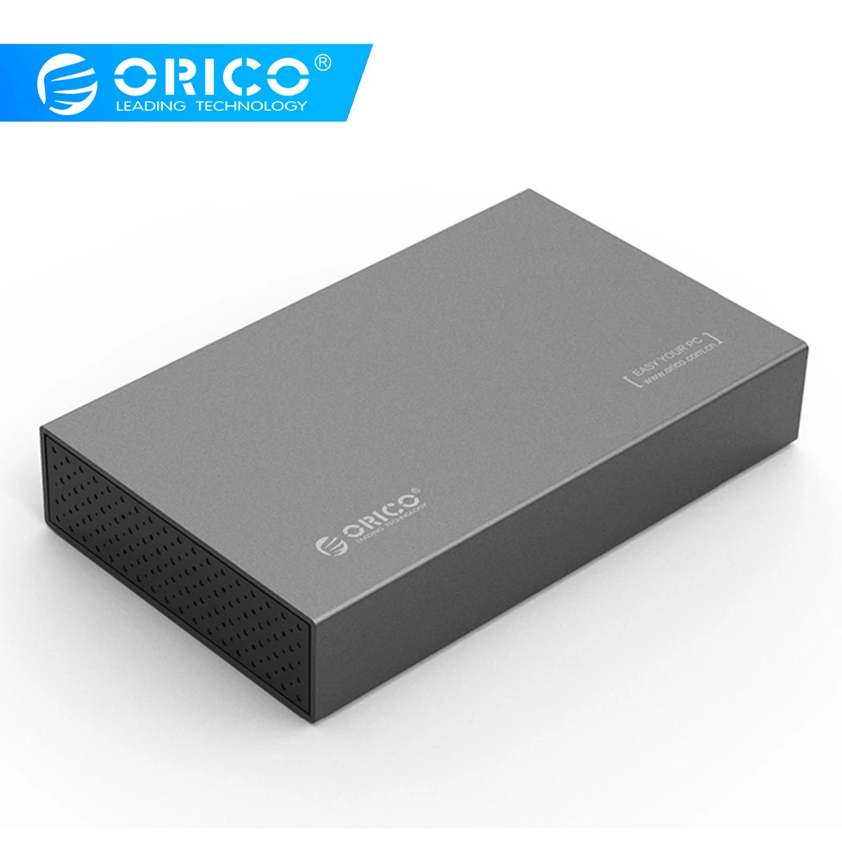 Pаспродажа ORICO 3,5 дюймов type C HDD SSD жесткий диск Внешний чехол USB3.1 для SATA3.0 алюминиевый корпус для жесткого диска 5 Гбит с для Windows Mac XP