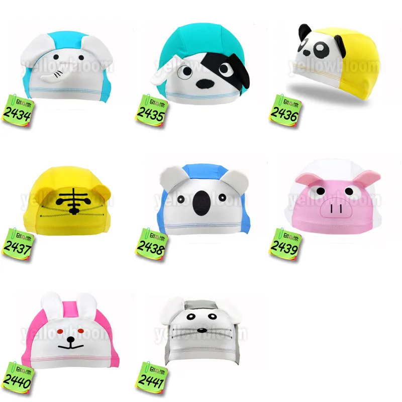 Baby Swimming Caps Children Lycra Dome Hat Cartoon