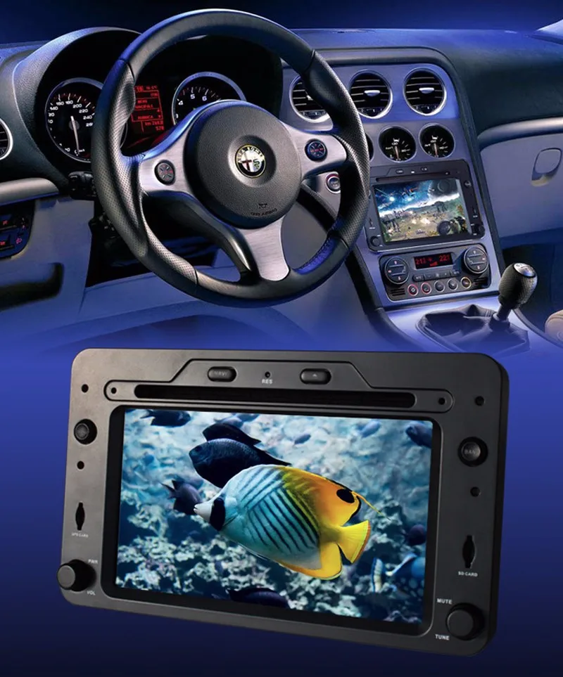 Perfect Steering Android 8.0 4GB RAM car DVD player RDS Radio BT OBDW DVR rear camera TV For Alfa Romeo Spider 159 Brera 159 Sportwagon 5