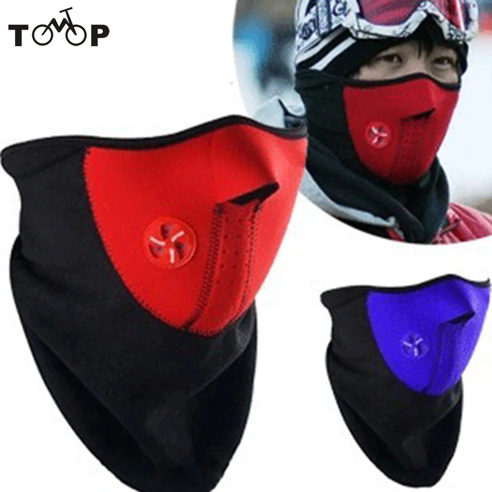 Grace Folly Neoprene Winter Half Face Mask- Ski, Snowboarding, Motorcycle. With Air Vents (Black