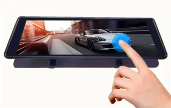 

Full screen streaming media vehicle recorder Double camera lens high definition night sight Electronic dog all-in-one machine