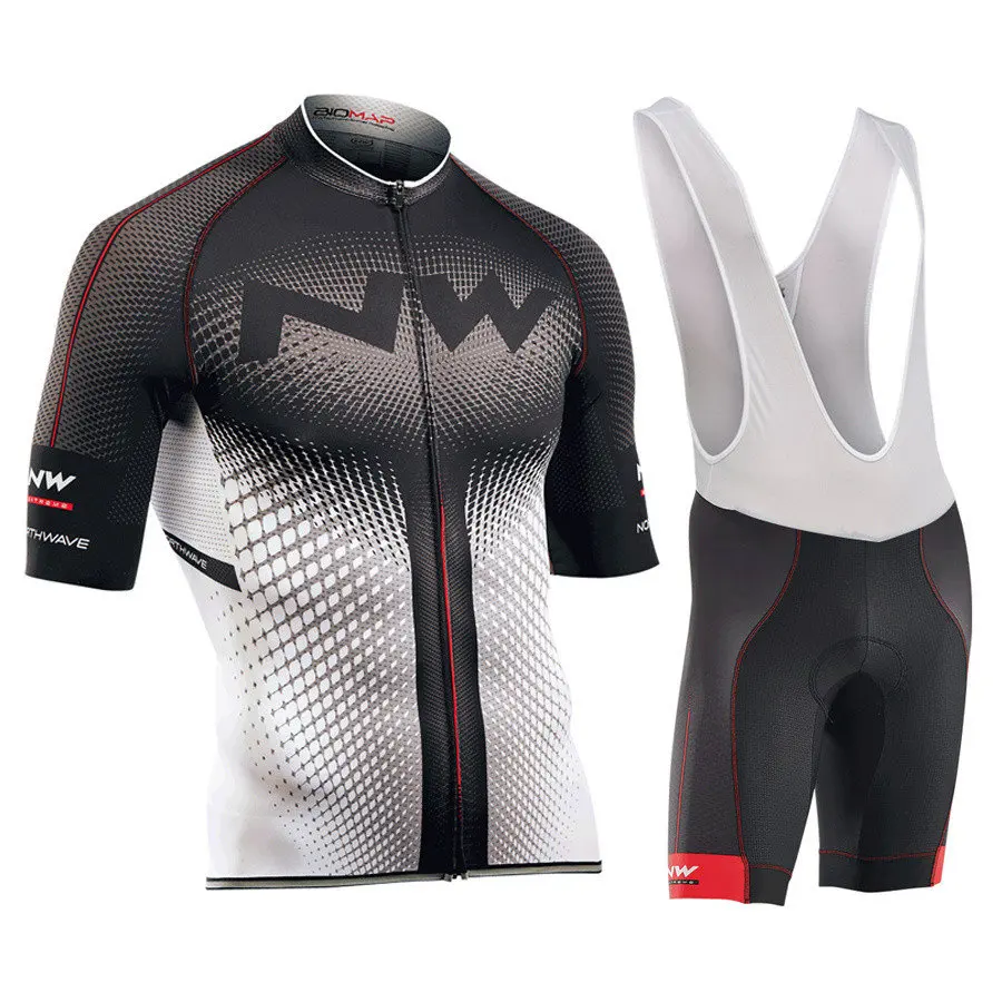 Quick Dry Cycling Jersey Summer Short Sleeve MTB Bike Clothing Ropa Maillot Ciclismo Racing NW Bicycle Clothes - Цвет: as picture