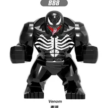 XH 888 30 шт. Большие размеры фигурки Халк клейлицо анти-Веном Росомаха Супер Герои строительный конструктор для детей DIY игрушки