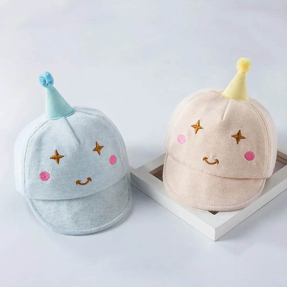 

CHAMSGEDN from 1-6Months colorful Newborn cute Kids Baby Girl Boy photography Baseball Cat Little Ear Cap Warm Hat jul24 P30