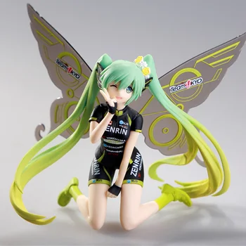 

Anime Figure Hatsune Miku Kneeling Position with Wings PVC Action Figure Collectible Model Toy Gifts Doll Toy