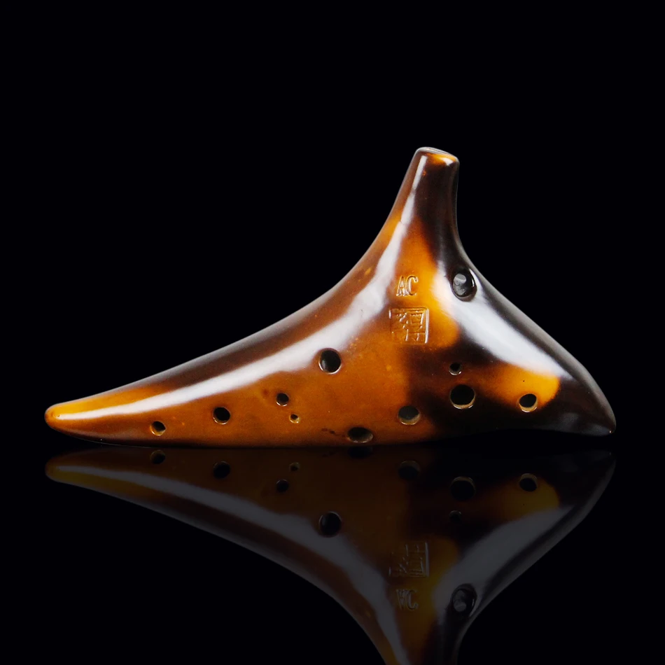 12 hole ocarina flute made of clay AC Flute Instrument Ocarina Instrument Ceramic Alto Bag 3