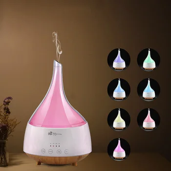 

Household Mute Bedroom Humidifier Ultrasonic Wood Grain Base Timing Aromatherapy Essential Oil Diffuser For Baby Pregnant Woman