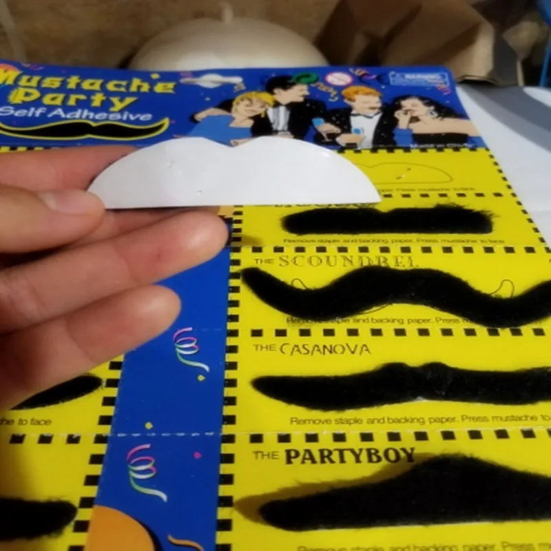 

6pcs Funny Costume Pirate Party Halloween Cosplay Fake Mustache Photo Booth Props Funny Fake Beard Whisker for Kids Adult
