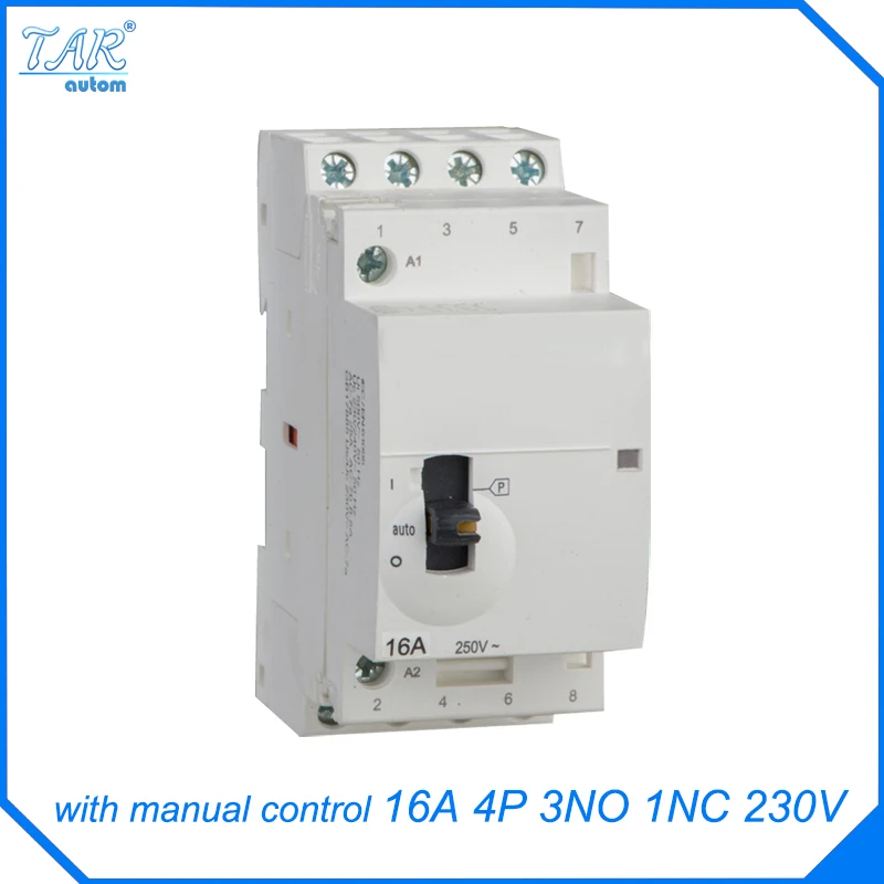 

ICT contactor modular rails home small AC contactor 16A 4P 3NO 1NC