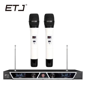 

ETJ Brand Karaoke Microphone Wireless 2 Handheld Transmitter VHF U-205