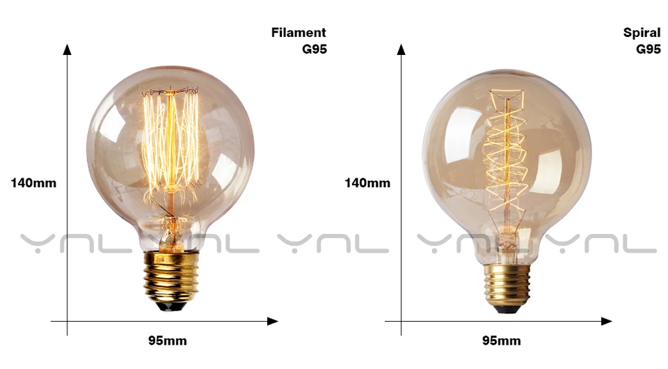 Ретро лампы Эдисона 40 Вт E27 220V светильник Bombilla ST64 A19 T45 G80 G95 T185 можно использовать энергосберегающую лампу или светодиодную лампочку), лампы накаливания светильник ing лампочки Эдисона