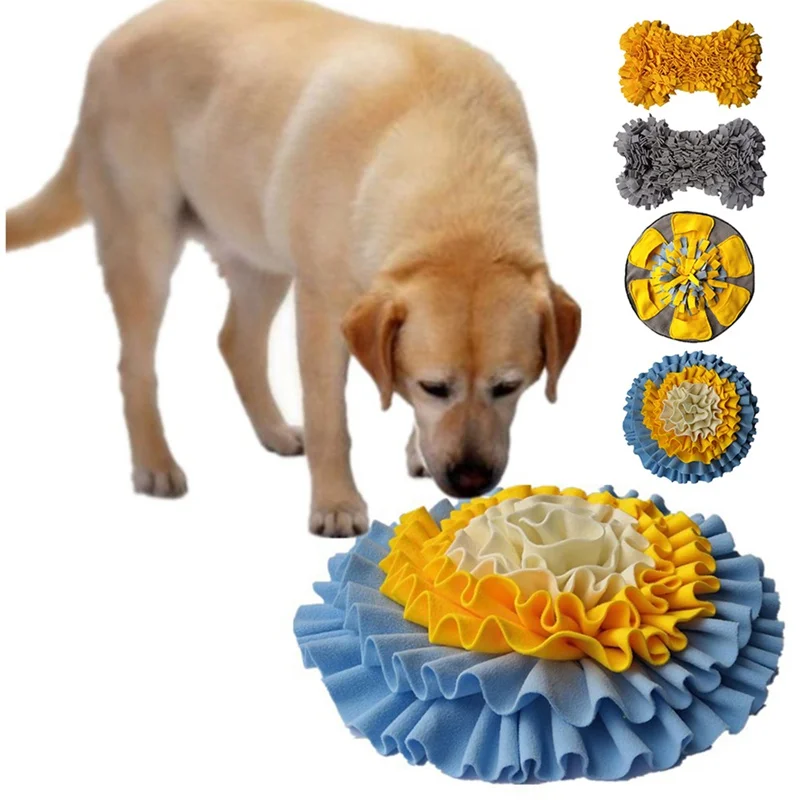 Домашние животные подстилка для тренировки нюха Домашние животные Форма кость собаки Обучающие игрушки моющиеся тренировочные одеяла