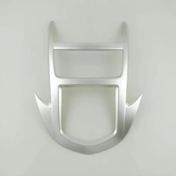 

For Chevrolet Trax 2014 2015 Interior Dash Center Console Trim Bezel Panel Radio Face New ABS Chrome Frame Interior Moulding