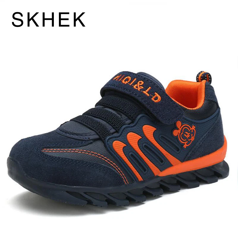 

SKHEK 2018 Spring Autumn New Breathable Children Shoes Toddler Boys Kids Sneakers Brand Kids Genuine Leather Casual Shoes