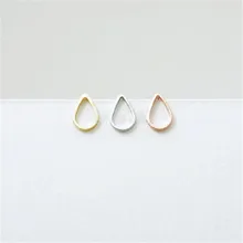 Модные капли воды в форме серьги-гвоздики, форма оправы серьги-капельки