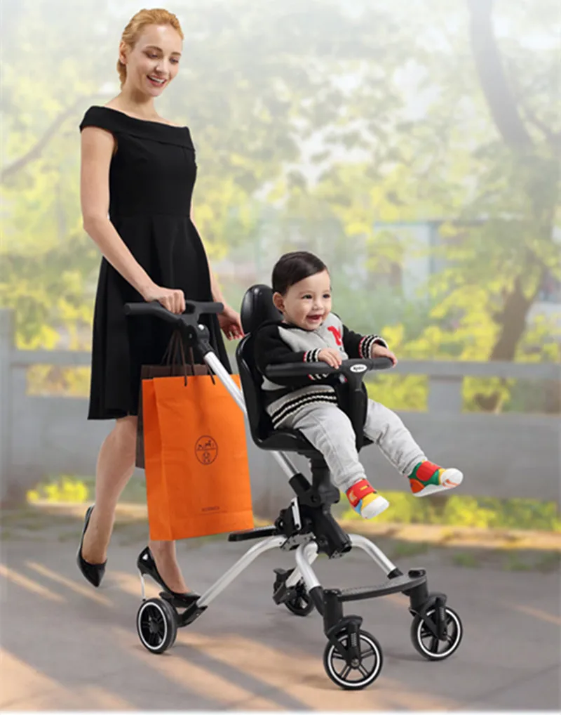 Высокая пейзажная детская коляска, легкая складная коляска, двухходовая четырехколесная детская трехколесная коляска kinderwgen Triciclo Infantil