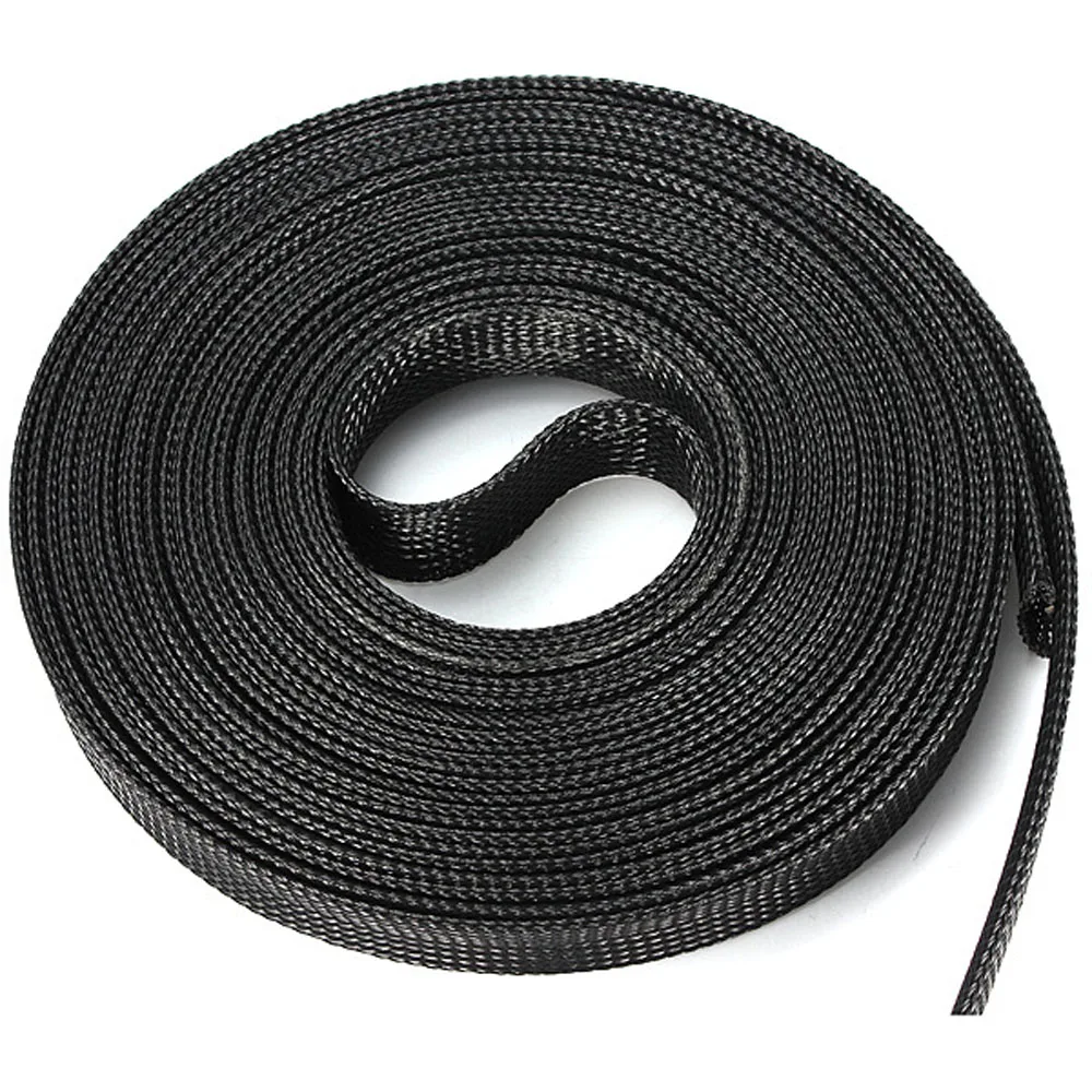 Industry 300M/984FT Expandable 15mm PET Braided Cable Sleeving Collect