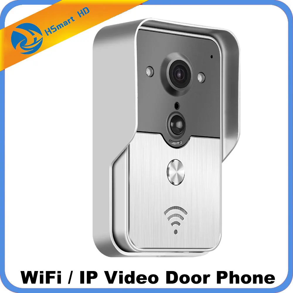 

Wifi Video Door Phone Bell Wireless Intercom Support SD Card POE Power supply Wifi 3G IOS Android for iPad Smart Phone Tablet