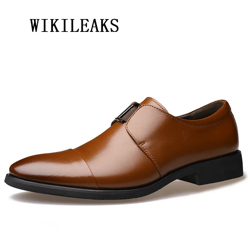 Loafers Vestido Zapatos Casual Masculino Para Negócios De Deslizamento Hombre Sapato Formal 2 2019 Sapatos Casamento Oxfords 1 Shoes Em Homens qORYxwZnv