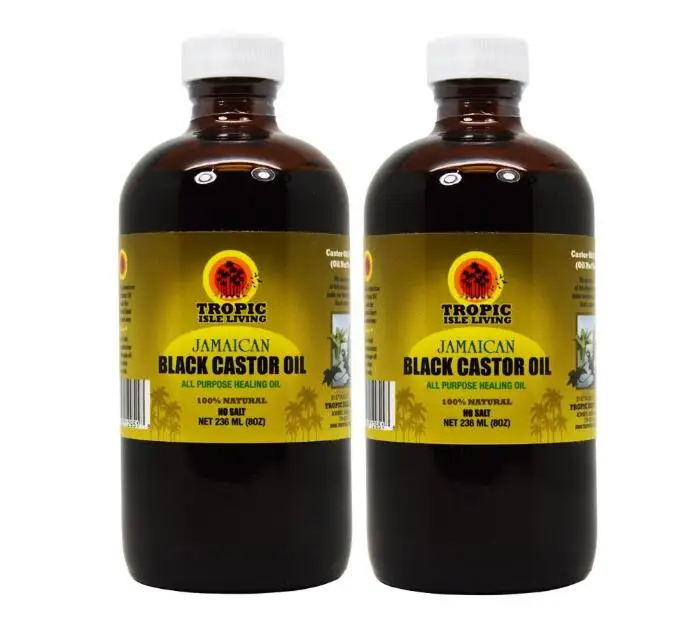 Ямайское масло для роста волос из черного касторового масла 8 унций 236 мл( бутылка) и масло для роста ресниц