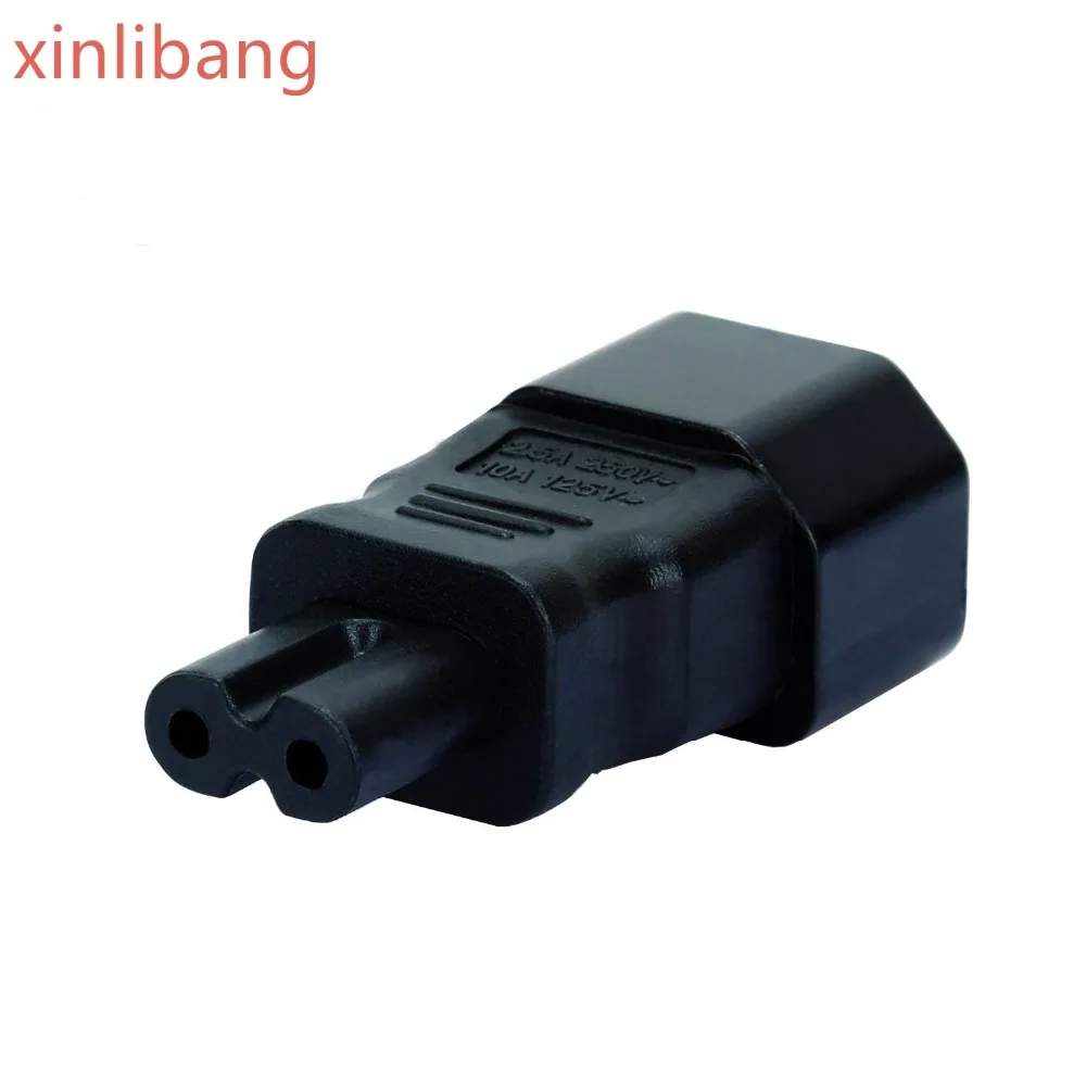 

IEC 320 C14 to C7 AC Adapter, IEC 3Pole Male to 2Pole Female Figure 8 Power Adapter, IEC C14 to C7 AC Converter