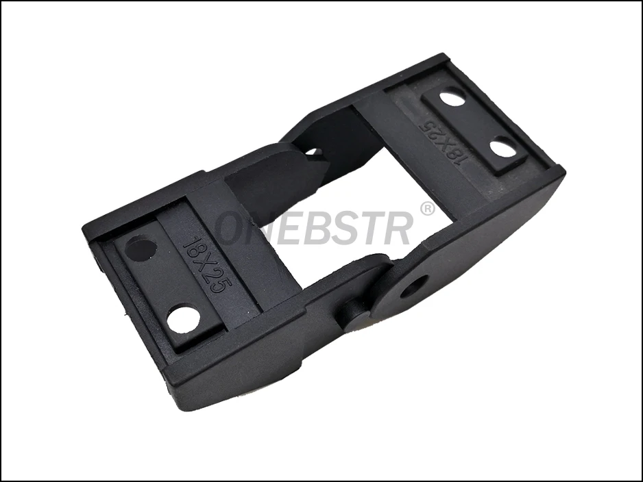 JFLO One Pair of 18x25 Drag Chain end Connectors Plastic towline Joints Cable Wire Carrier Bridge non opening drag chain jionts 10
