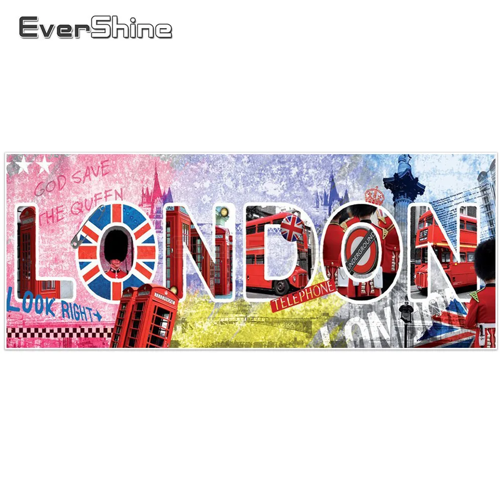 

EverShine DIY Diamond Painting Cross Stitch Scenery Full Square Diamond Painting Cross Stitch London Handmade Holiday Gift
